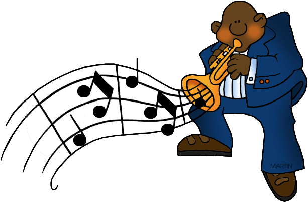 Music Jazz - Black History Month Clip Art (648x422)