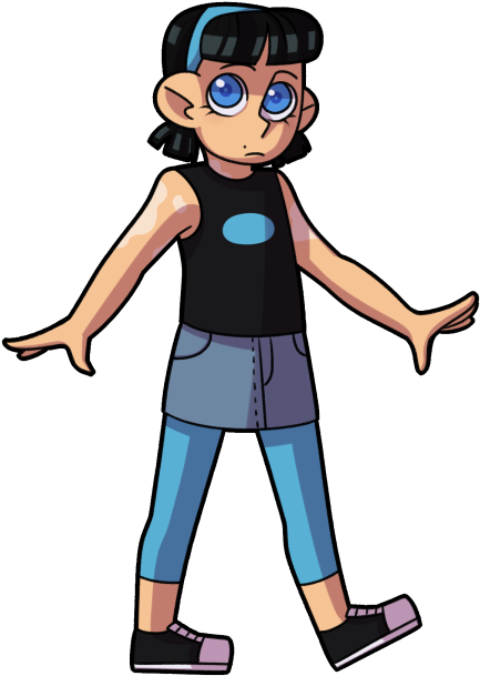 Iris Fenton Is Jazz And Dannys Younger Sister Born - Cartoon (500x648)