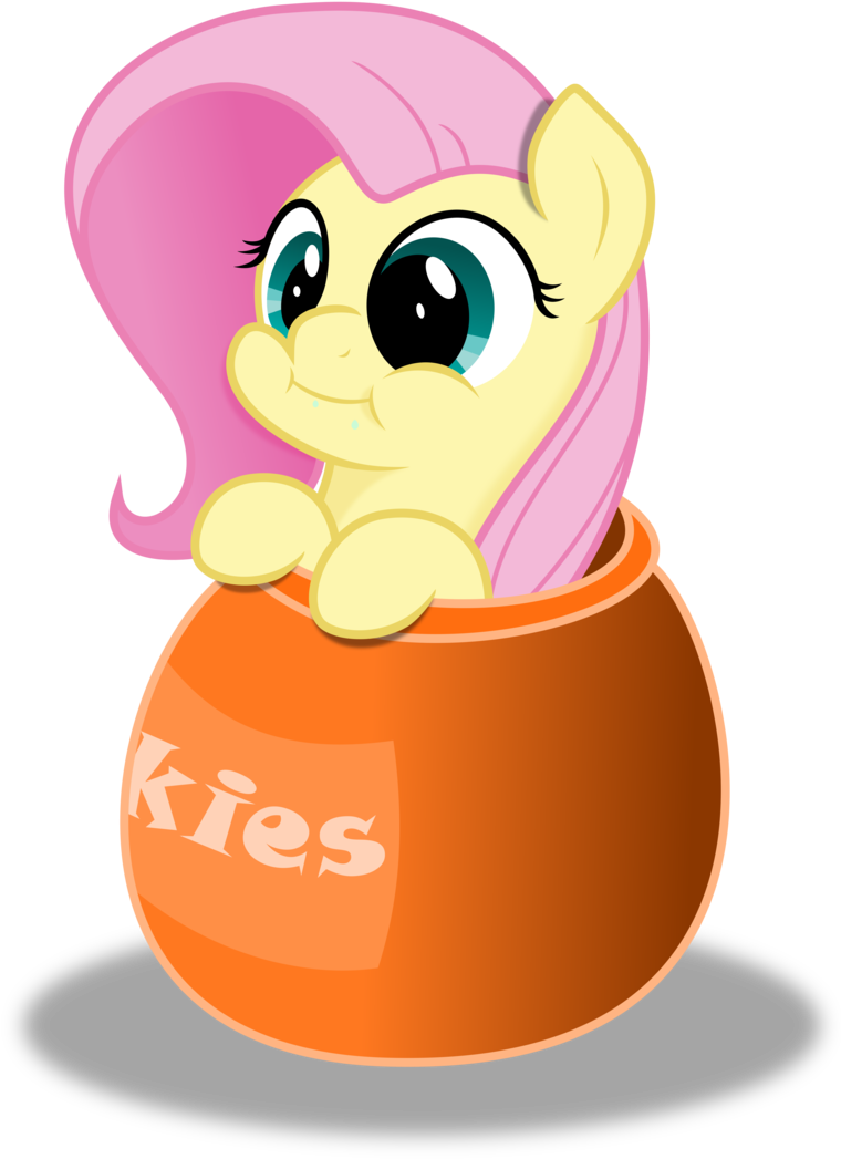 Fluttershy Pinkie Pie Rainbow Dash Pink Cartoon Clip - Fluttershy Cookie Jar (759x1053)