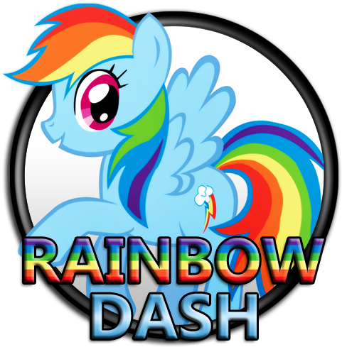 Fabulous My Little Pony Rainbow Dash B By Djfahr - Little Pony Friendship Is Magic (512x512)