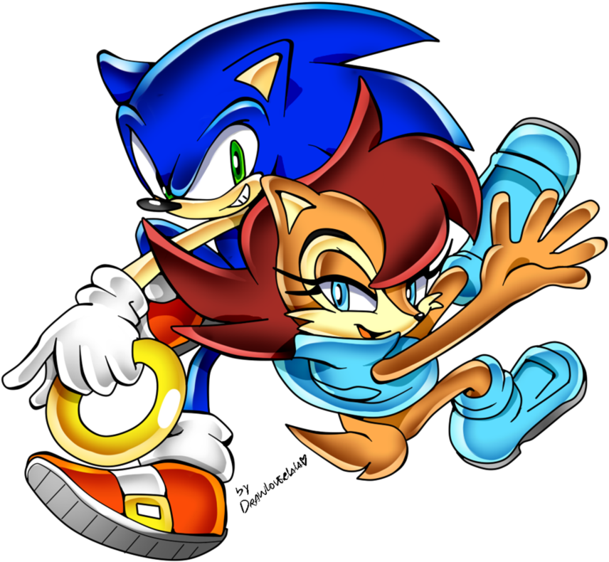 Liked The Sonic Amy Pairing Sega Seems Content To Poke - Sonic And Sally (933x856)