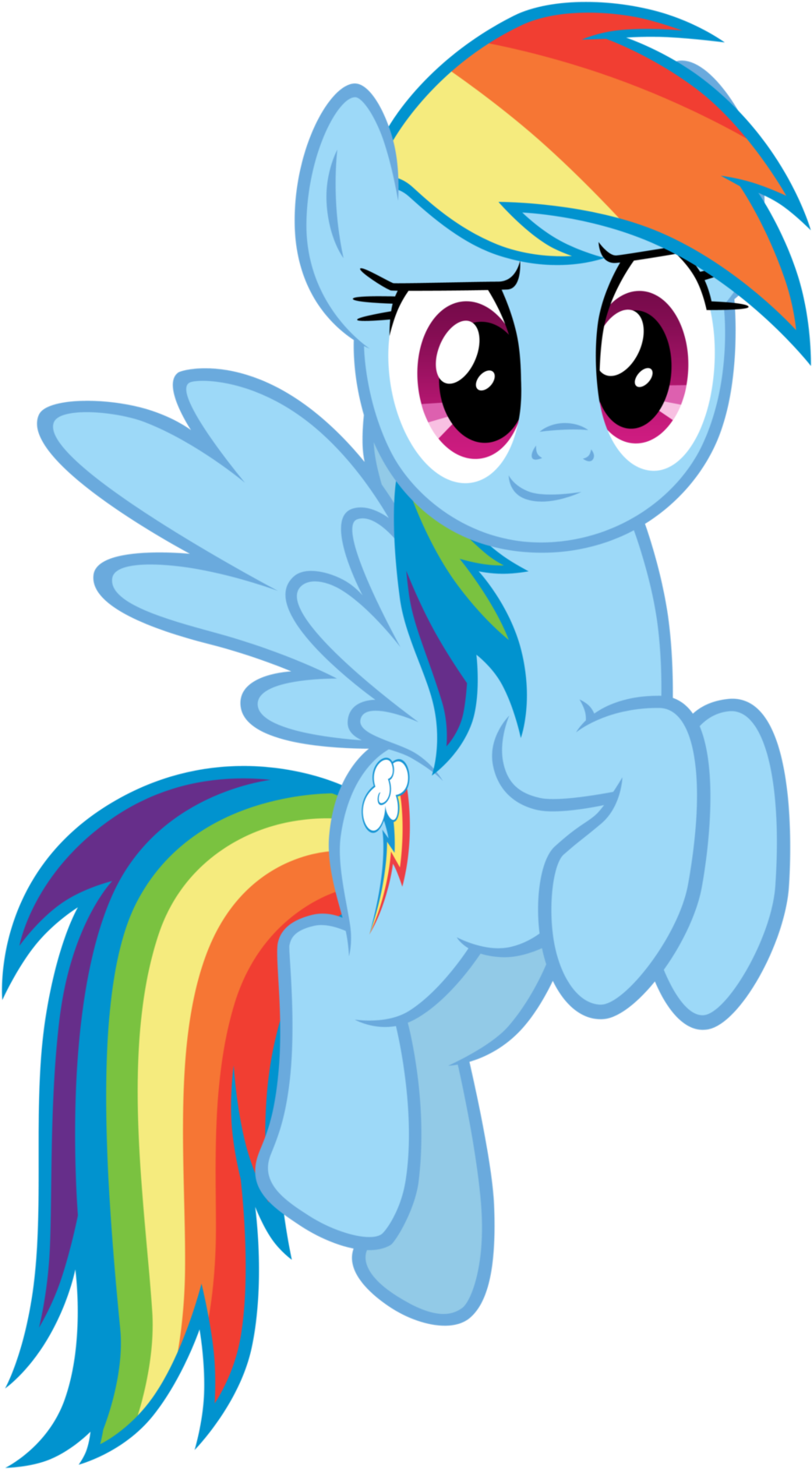 Fanmade Rainbow Dash Confident Vectorpng - Rainbow Dash (1187x1920)