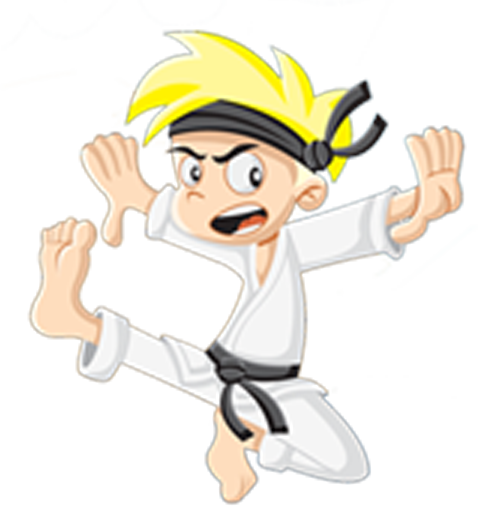 Karate Cartoon Png (478x506)