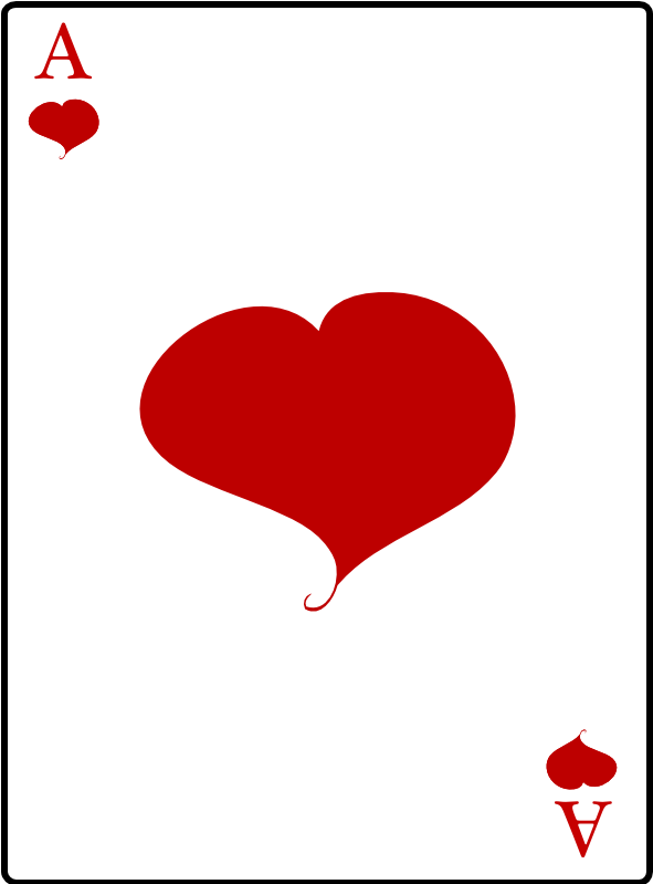 Ace Of Hearts Playing Card - Heart (800x800)