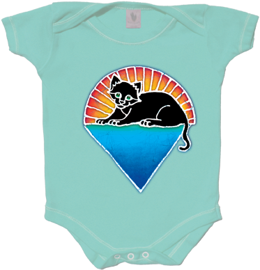 Jerry Garcia -kitten Under The Stars Infant Onesie - Punxsutawney Phil (500x436)