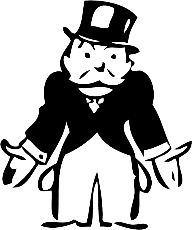 “most Religious Institutions Would Go Bankrupt, But - Monopoly Man Broke (800x859)