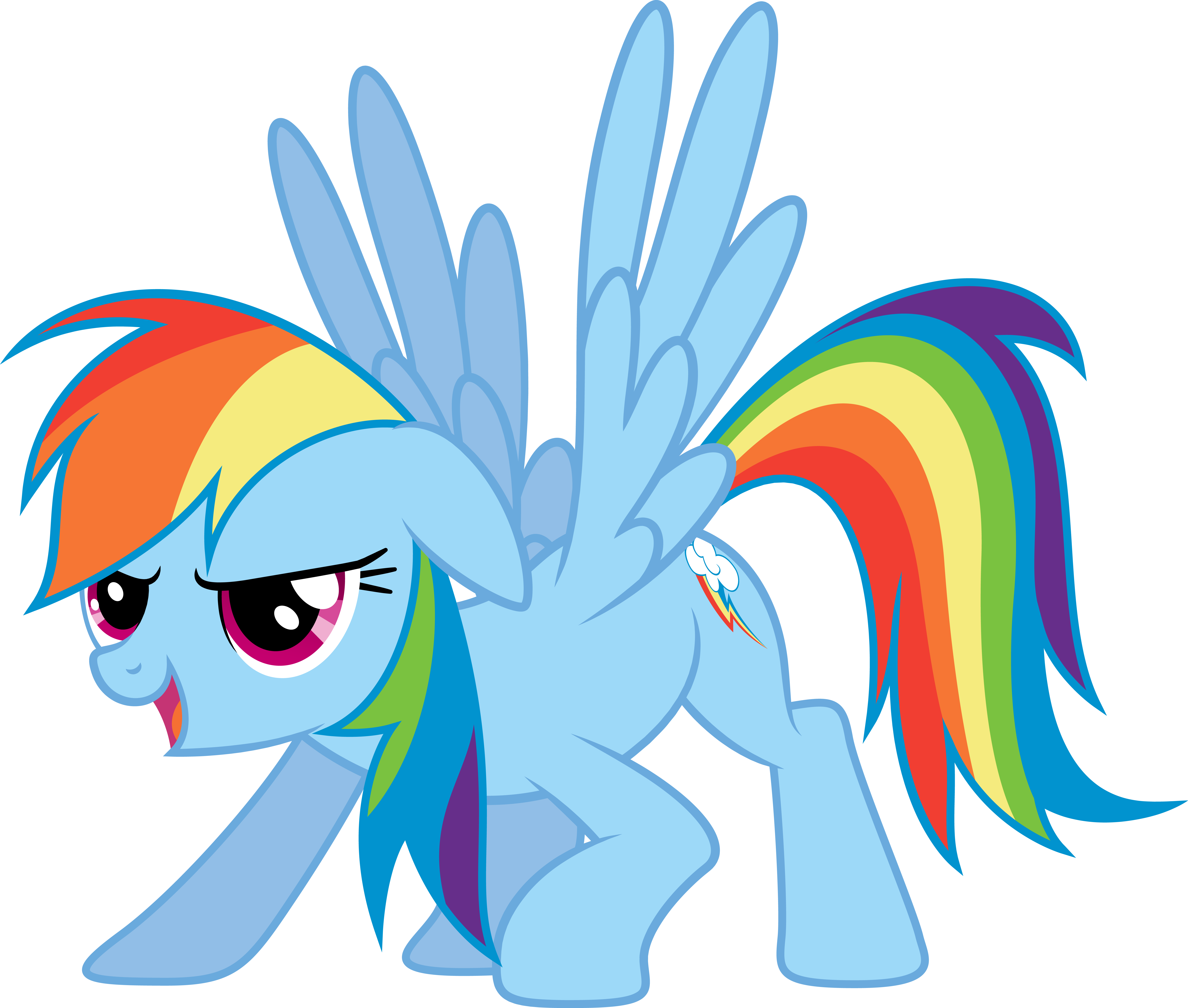 Stunning Rainbow Dash By Secretpony - My Little Pony Rainbow Dash Cool (6286x5333)