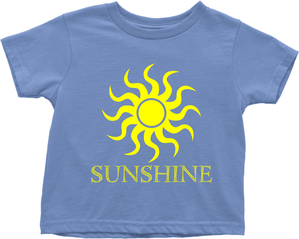 Sunshine T-shirt Infant/toddler - Sun Symbol On Black Background (1024x1024)