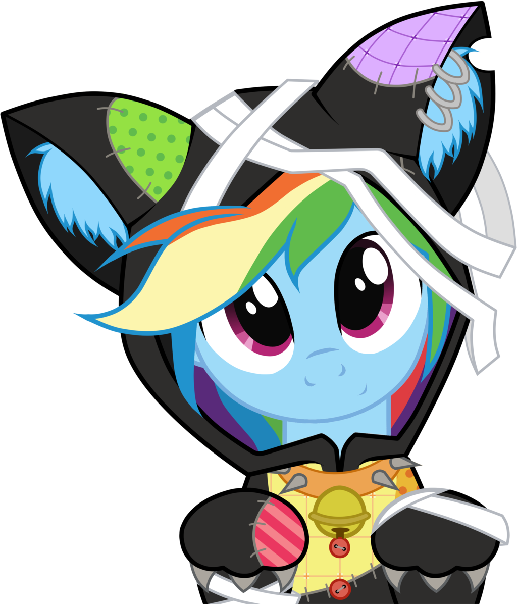 Kitty Rainbow Dash By Longren Kitty Rainbow Dash By - My Little Pony Rainbow Dash Bunny (1024x1196)