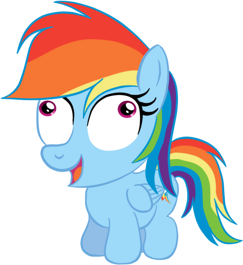 Finest Chibi Rainbow Dash - My Little Pony Rainbow Dash Small (864x924)