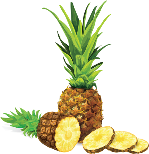 Pineapple Illustration Vector, Pineapple Vector, Pineapple - Pineapple Juice Glass (640x640)