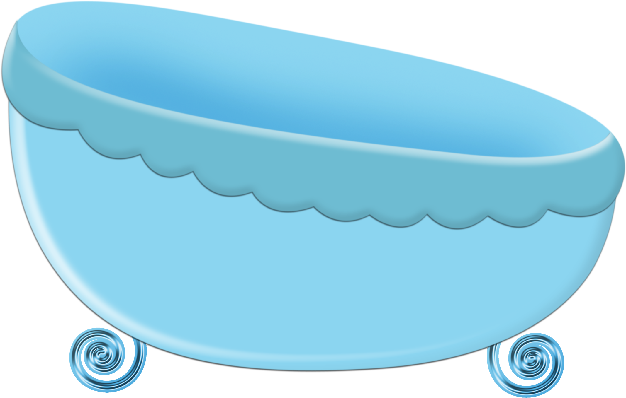 Infant Bathtub Drawing Cartoon Illustration - Blue Bathtub Drawing (2634x1890)