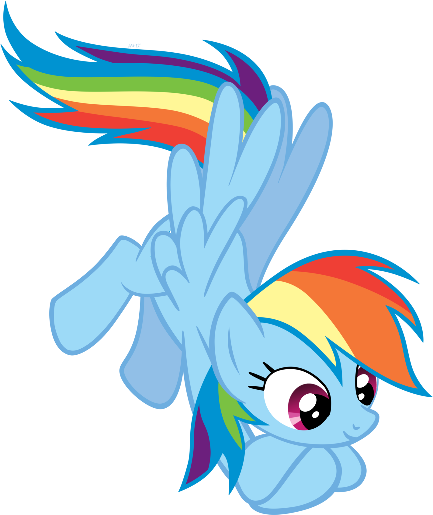 Dashy-curious By Abadcookie - Friendship Is Magic Rainbow Dash (1600x1876)