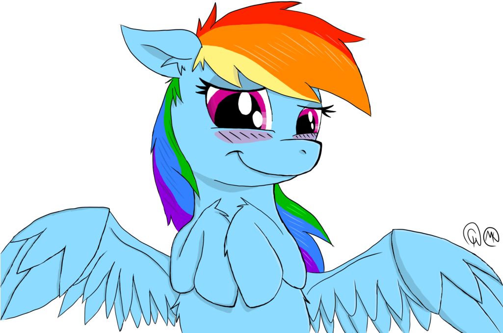 Rainbow Dash Pony Horse Deviantart - My Little Pony Rainbow Dash Shy (1024x768)