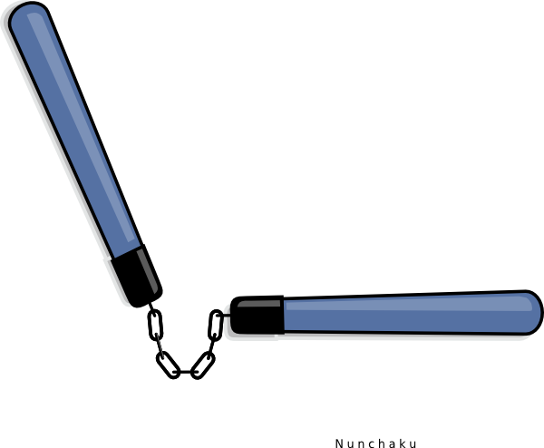 Nunchucks Clip Art (600x494)