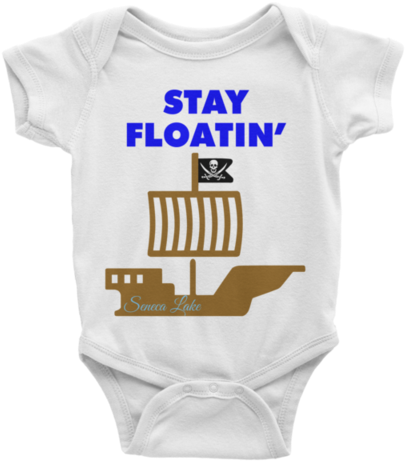 Stay Floatin' Seneca Lake - One Piece Baby Onesies (480x480)