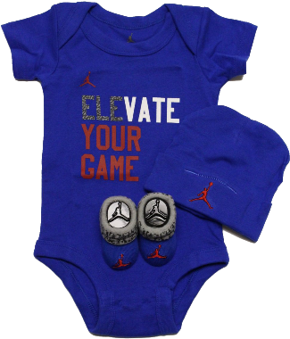 Air Jordan Baby Infant 3pcs Sets Bodysuit Layette - Layette (500x611)