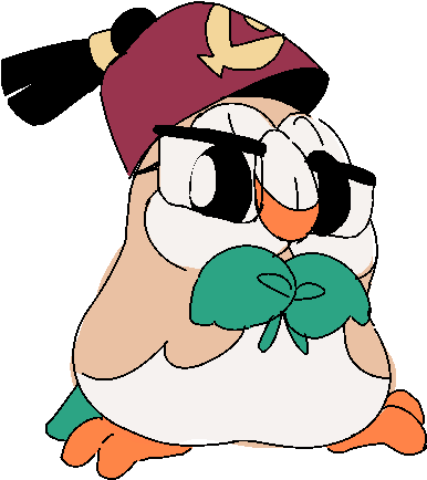 You've Had Rowlet As Dipper, Mabel And Ford - Cartoon (431x461)