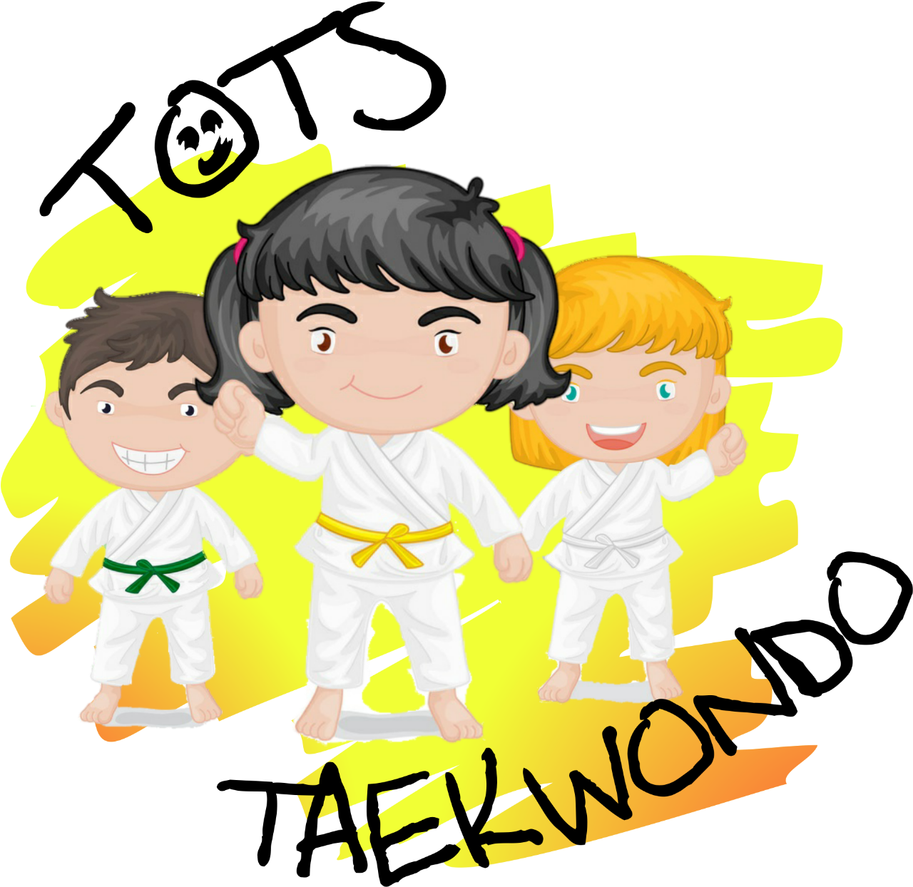 Tots Tkd Logo Clear Background - Cartoon (1550x1610)