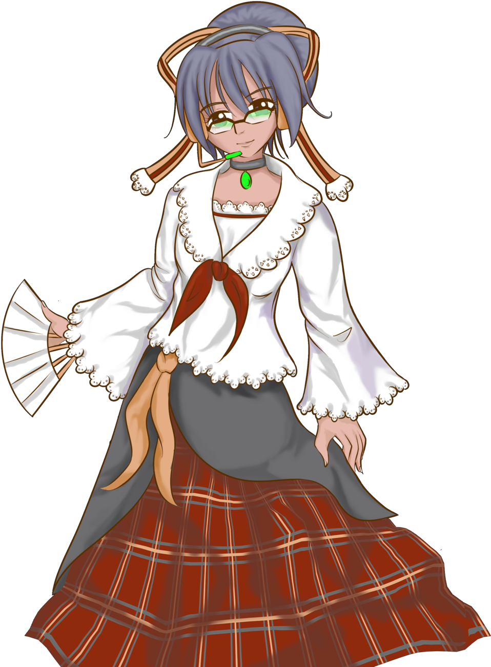 Fanmade Vocaloid Riza In Filipiniana Outfit By Oherman - Drawing (1024x1344)