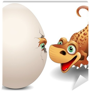 Dinosauro Cucciolo Con Uovo Baby Dinosaur With Egg - Dinosaur (400x400)