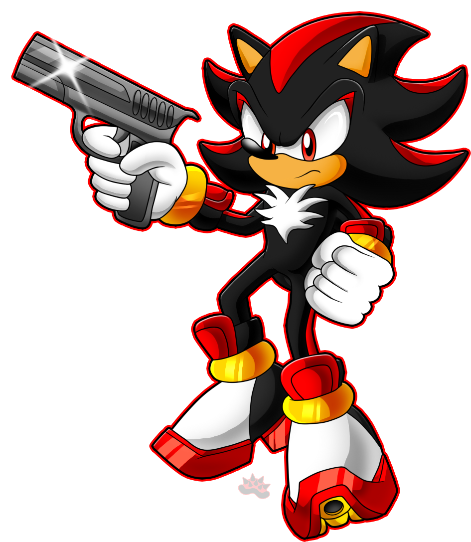 Shadow Is Here By Dry-rowseroopa - Gun Shadow The Hedgehog (970x1100)