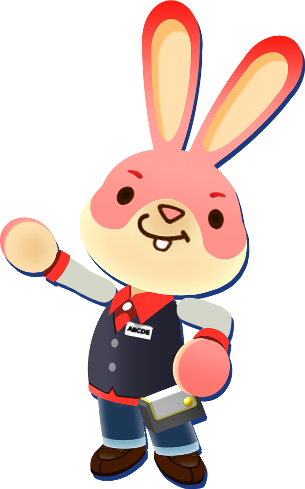 Sales Bunny Character - Nintendo Badge Arcade Bunny (624x999)