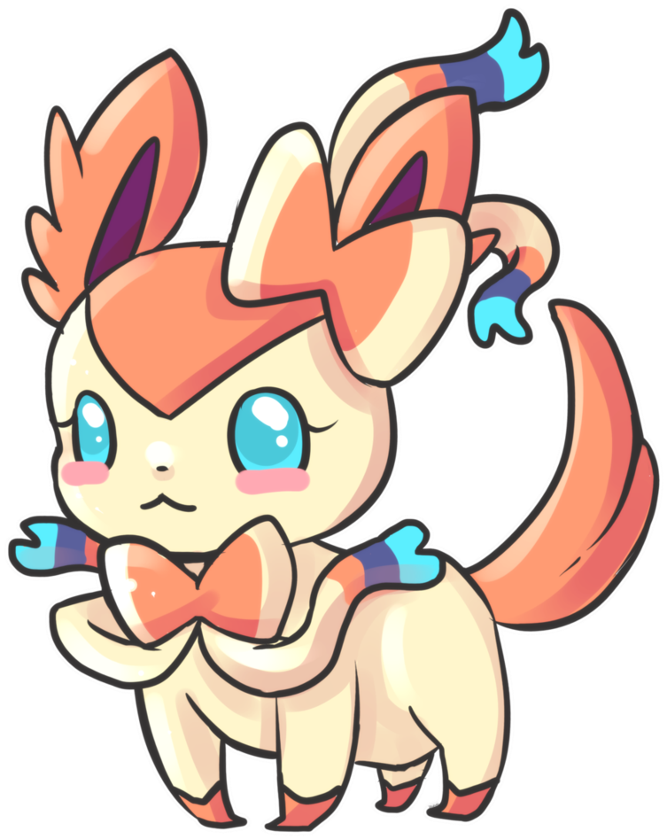 Ninfia/sylveon By Zel - Chibi Eevee Evolutions Sylveon (810x986)
