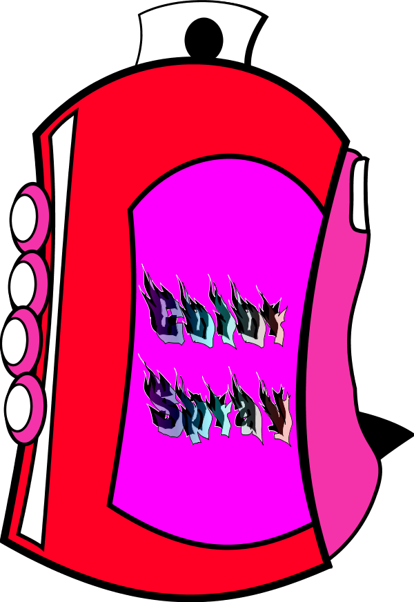 Spray Can Color - Clip Art (600x873)