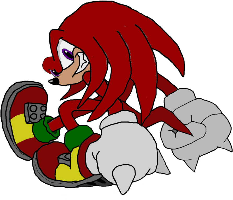Knuckles The Echidna Drawings - Echidna Smiling (932x857)