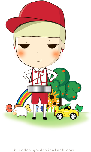 Chibi G - G Dragon Crayon Chibi (422x600)