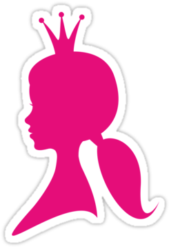 Princess Crown Png Transparent - Pink Girl With Crown (375x360)