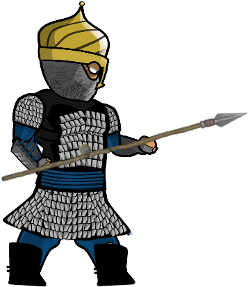 This Is My Animated Ancient Turkish Warrior With 6 - Mail (513x444)