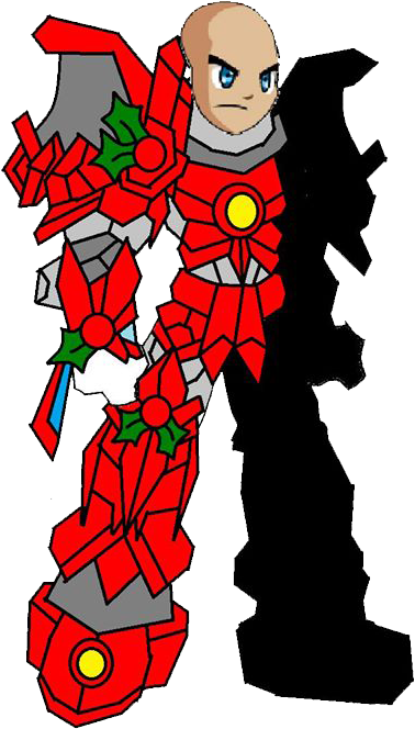 Aqw Christmas Mecha Warrior Vector By Teamlpsandacnl - Art (434x720)