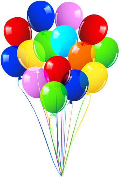 Bunch Of Balloons Png Image - Balloons In A Bunch (403x600)