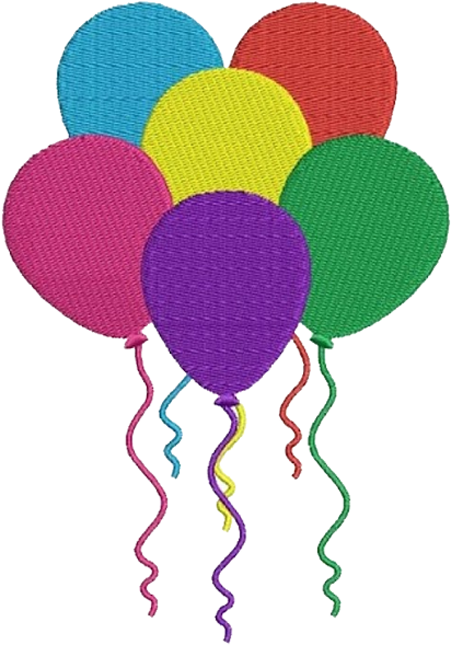 Balloon Daycare Logo For Childcare Uniforms For Workers - Machine Embroidery Balloons (700x700)