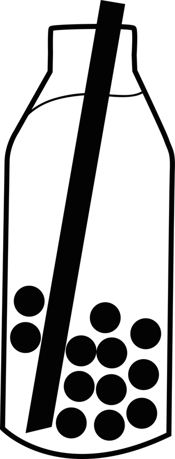 Logo - Milk Tea Bottle Logo Png (347x906)