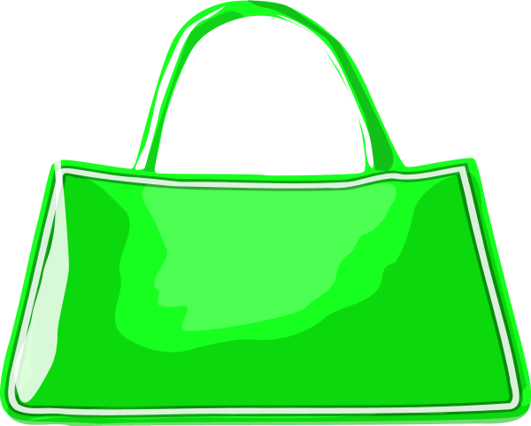 Green Wallet Cliparts - Handbag Clip Art (600x481)