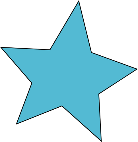 Blue Star Clipart Cute Blue Star Clip Art Cute Blue - My Cute Graphics Star (485x500)