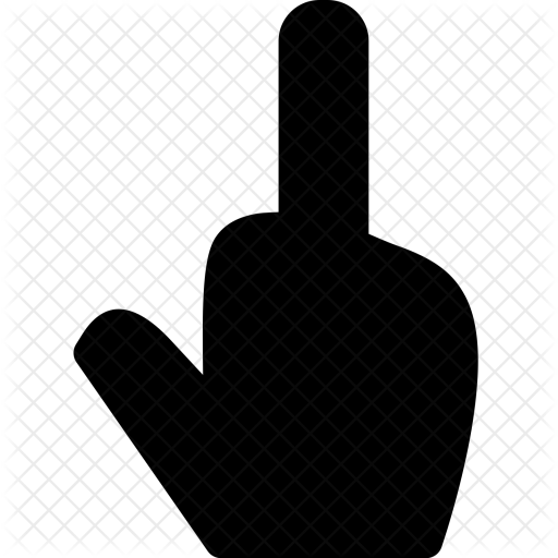 Middle Finger Hand Gesture Touch Abuse Icon Middle Finger Silhouette Png 512x512 Png Clipart Download