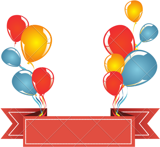 Neon Ribbon Cliparts - Balloon Decoration Clipart Png (550x550)