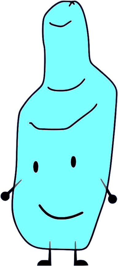 Water Clipart Bfdi - Bfb Bottle Body (404x881)