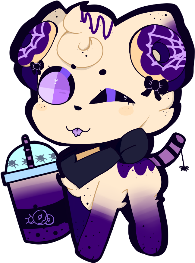 Closed Bubble Tea Dog Halloween By Cosmic-sailor - Closed Bubble Tea Dog Halloween By Cosmic-sailor (763x900)