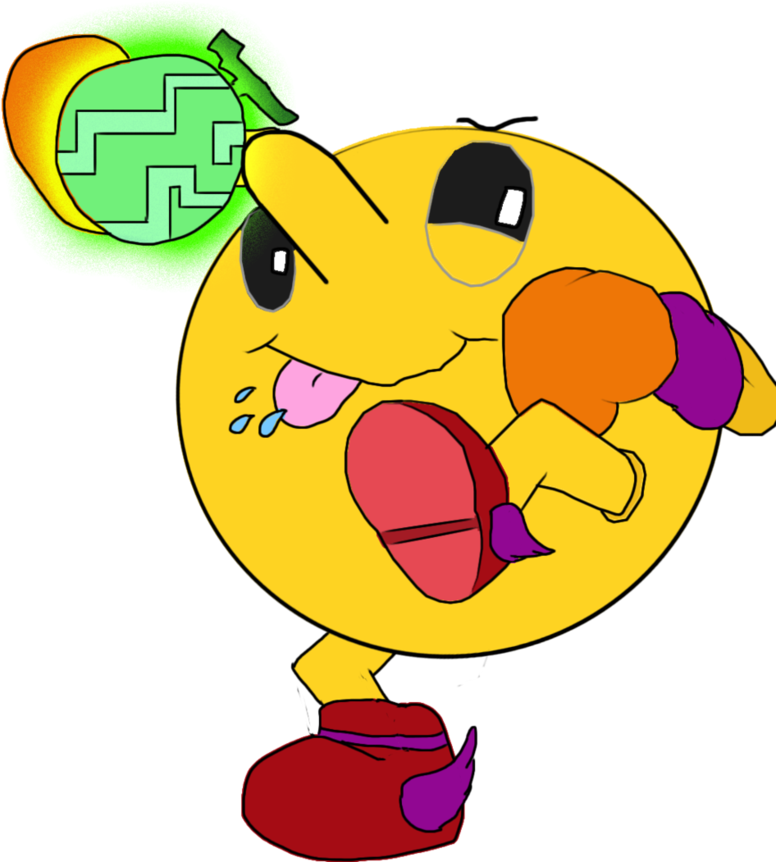 Purple Pac-man By Purpledebo - Pac-man (840x951)