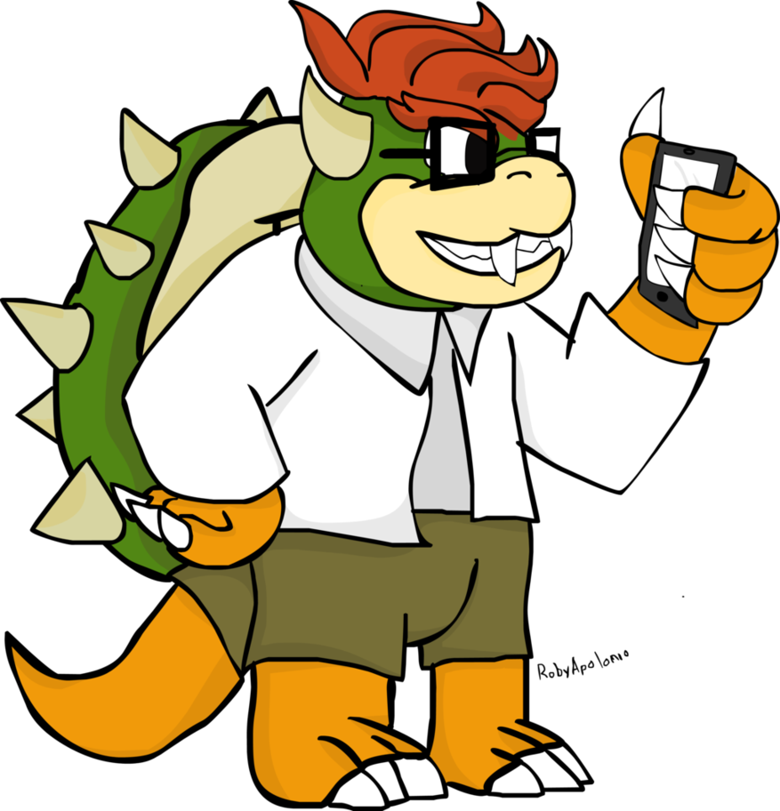New Nintendo 3ds Bowser Hipster By Robyapolonio - Nintendo 3ds (877x912)