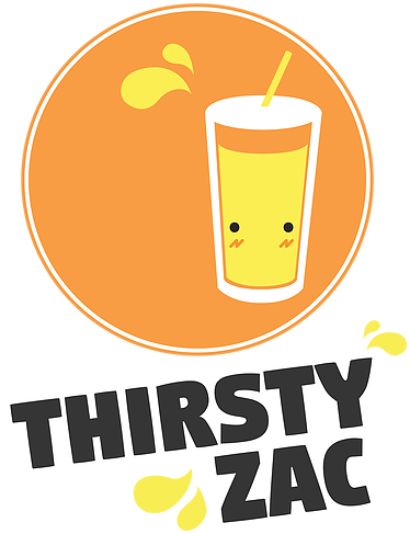 Thirsty Zac Logo - 3drose Greeting Cards, 6 X 6 Inches, Pack Of 12, Blue (386x495)