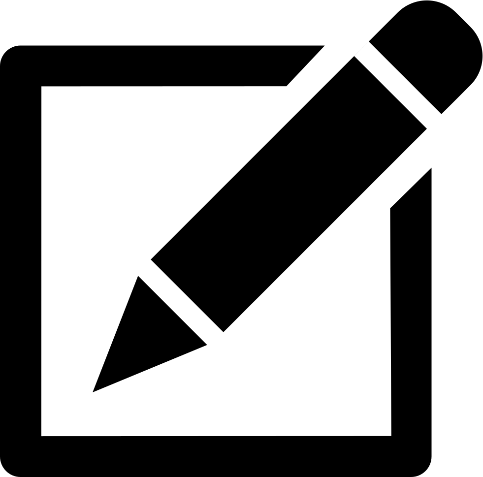 Edit Pencil Write Writing Save Comments - Paper And Pen Icon (981x969)