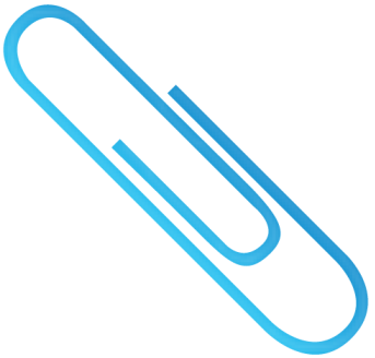 Paperclip-blue - Colorful Paper Clips Png (540x525)