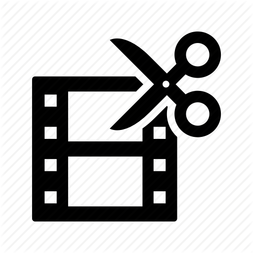 Simple Video Editing Icon - Edit Film (512x512)