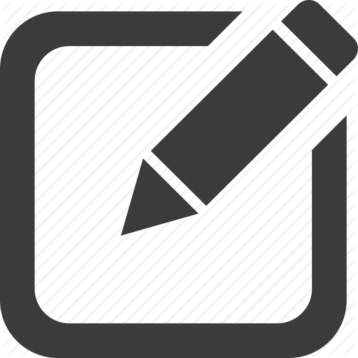 Editing - Icon Edit Grey Png (512x512)